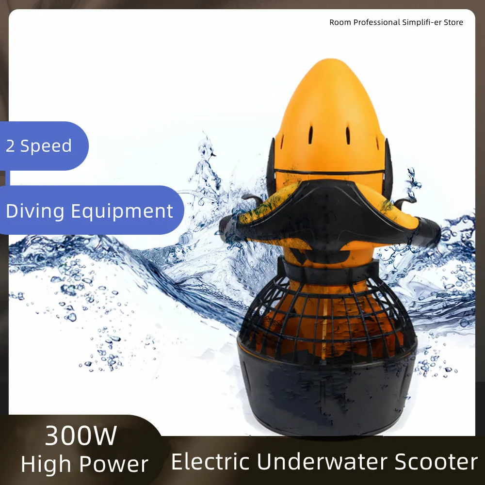 Electric Underwater Scooter Dual Speed Propeller Diving Equipment Underwater Booster Swimming Pool Sea Scooter for Kids Adults