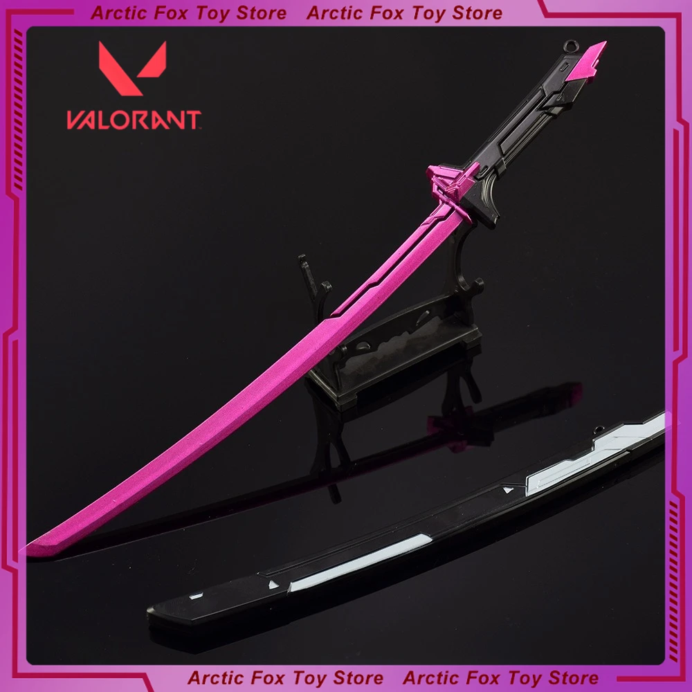 30cm New VALORANT Game Figure Peripheral Metal Model Craftsmanship with Sword Sheath Props Desktop Decorate Ornaments Gifts Toys