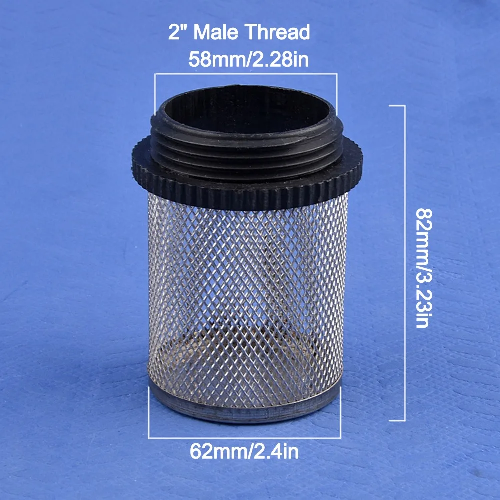 1Pc Water Clean Hose Filter Water Pump Fitting 304 Stainless Steel Water Pump Filter Joint Percolator 1/2''~2''