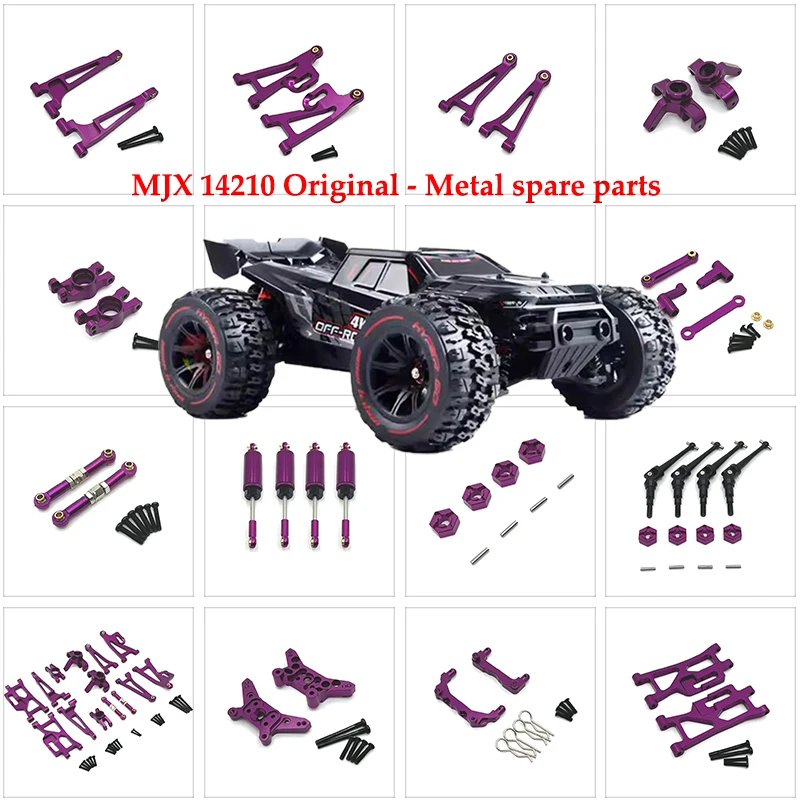 

Mjx Hyper Go 1/14 14210 14209 Upgrade Parts Metal Steering Cup Rear Wheel Seat Front and For Rc Car CNC Aluminum Accessories