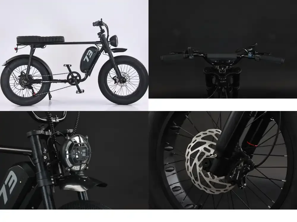 Modern Electronic 6-Speed City Bike 500W Rear Hub Motor 48V 20AH Lithium Battery Family-Friendly