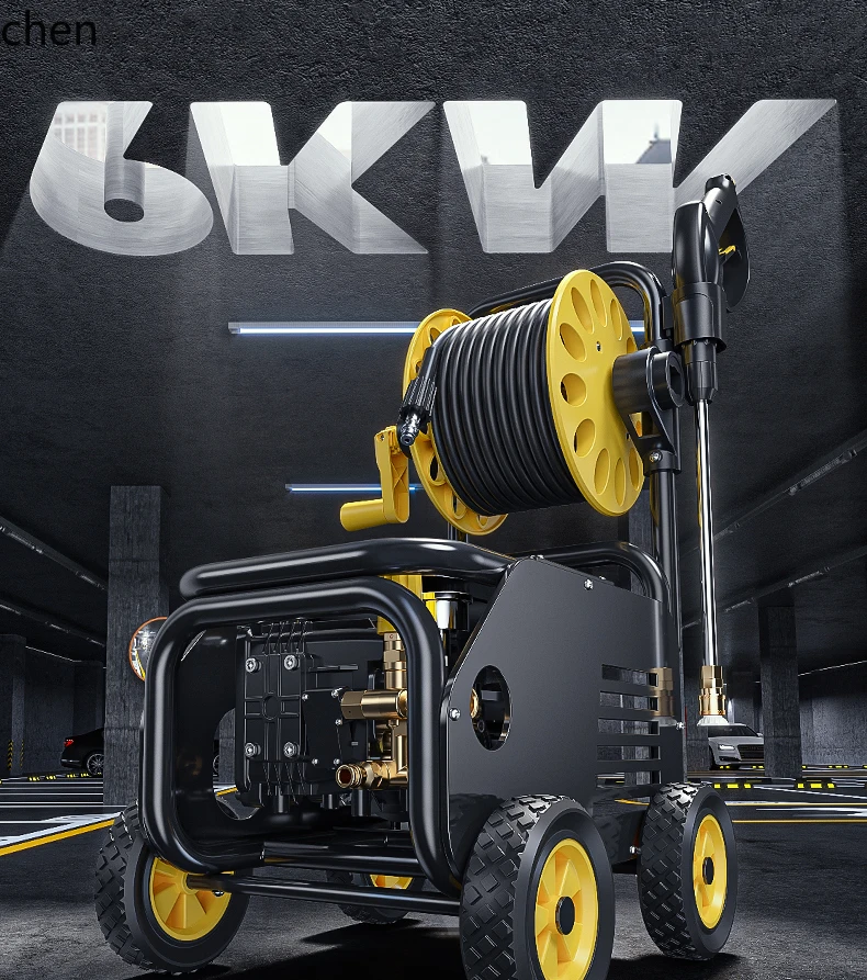 HTT Bussola Lavatrice per auto 220v Lavatrice per auto Negozio Fattoria Ad alta potenza Lavatrice ad altissima pressione Pistola ad acqua Pompa ad acqua