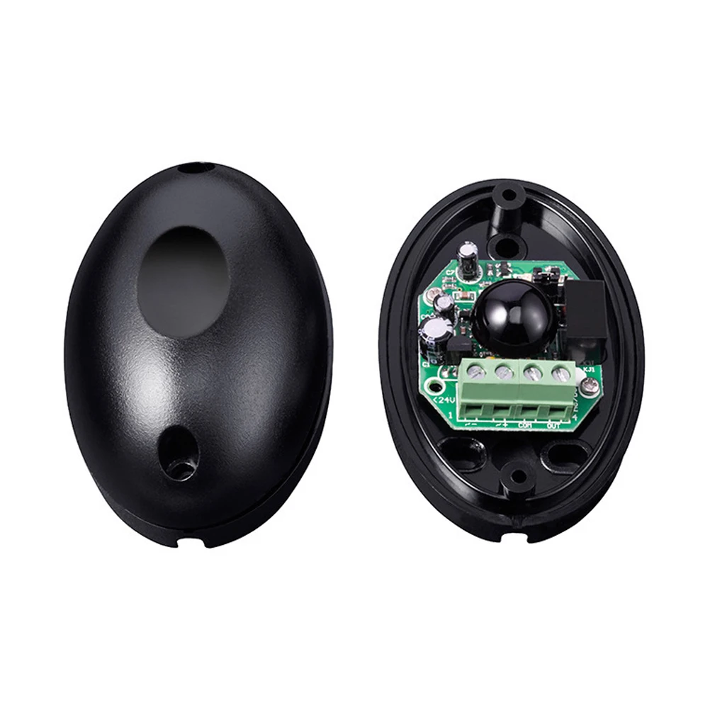 

1 Pair Black Infrared Alarm Single Beam -Theft Outdoor Indoor Rain Cover Ip55 Ce Certified High