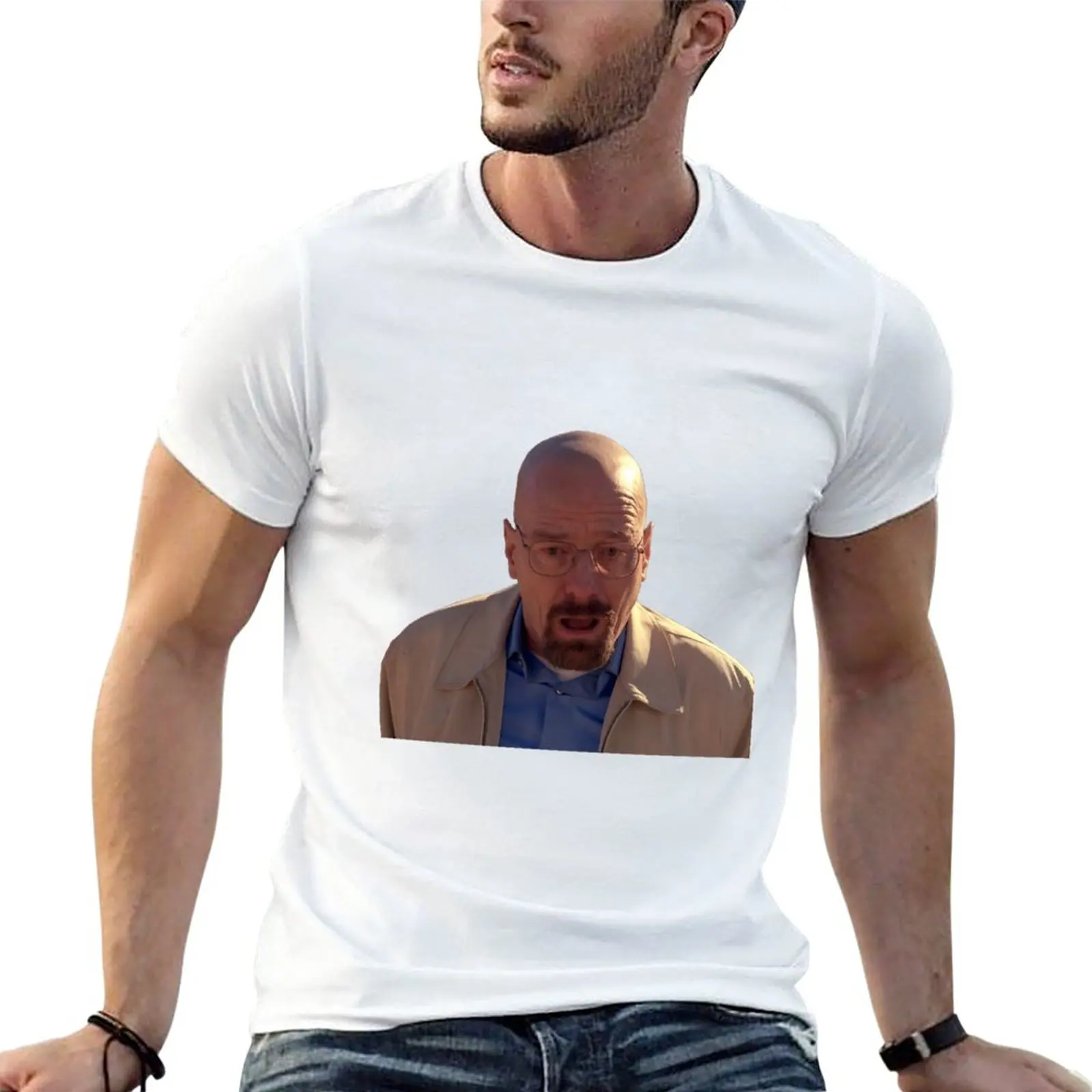 Shocked Walter White Meme T-Shirt anime cute clothes black t shirt funny t shirts for men