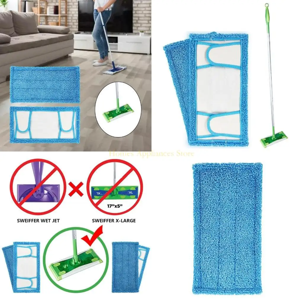 D0AB Microfiber Hard Lop Pad Pad и сухая флип -швабляная мопная мопная мопная мопная мопная мопная кольца для Swiffer
