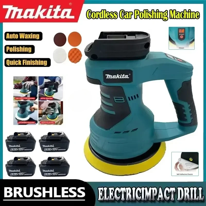 

Makita 8 Gears Rechargeable Cordless Adjustable Electric Car Polisher Auto Waxing Sealing Glaze Polisher Power Tools