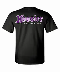 HOOSIER RACING LOGO Black T Shirt 100 Cotton USA Size S 5XL long or short sleeves