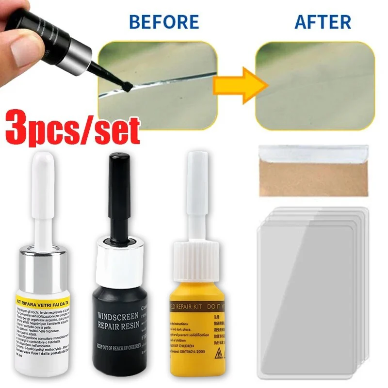 

DIY Car Windshield Cracked Repair Tool Upgrade Auto Glass Repair Fluid Auto Window Scratch Crack Restore Car Accessories