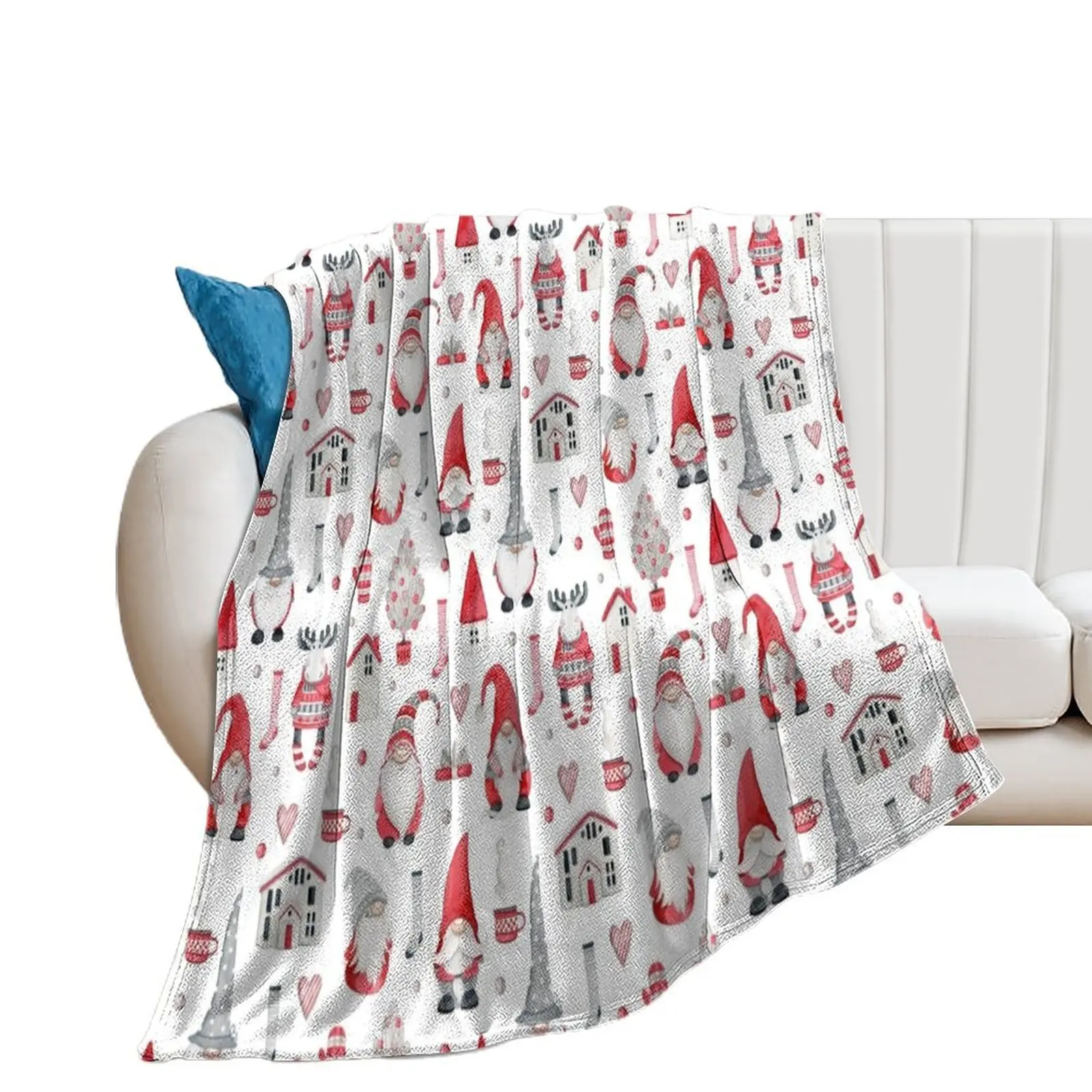 

Christmas gnomes Throw Blanket Picnic Summer Luxury Throw Blankets