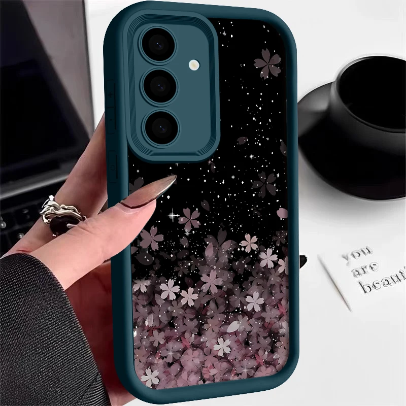 Kirschblüten-Silikonhülle für Samsung Galaxy S25 S26 S24 S23 Ultra S24 S26 FE A57 A17 A18 A55 A37 A15 A16 A56 5G TPU-Cover – Detail 10