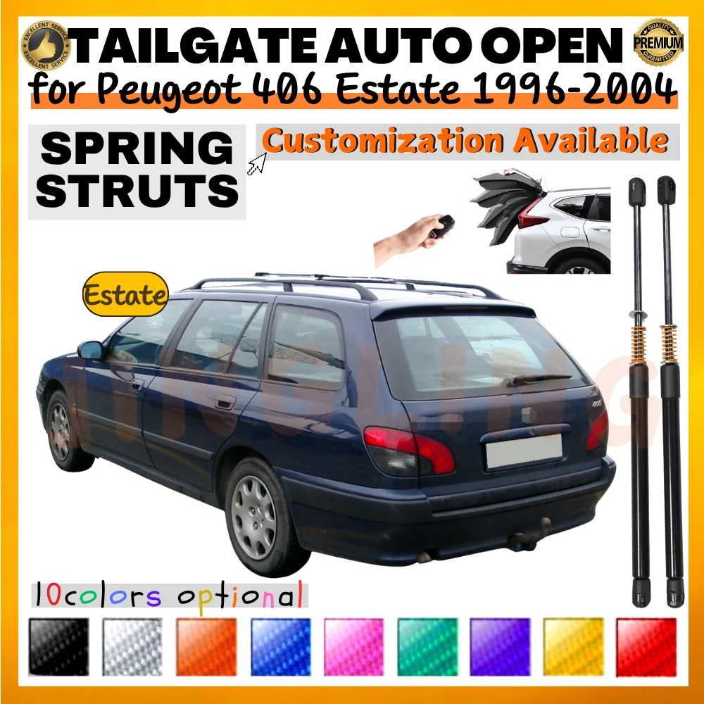 

Qty(2) Trunk Struts with Spring for Peugeot 406 Estate 1996-2004 Rear Tailgate Boot Lift Supports Shock Absorbers