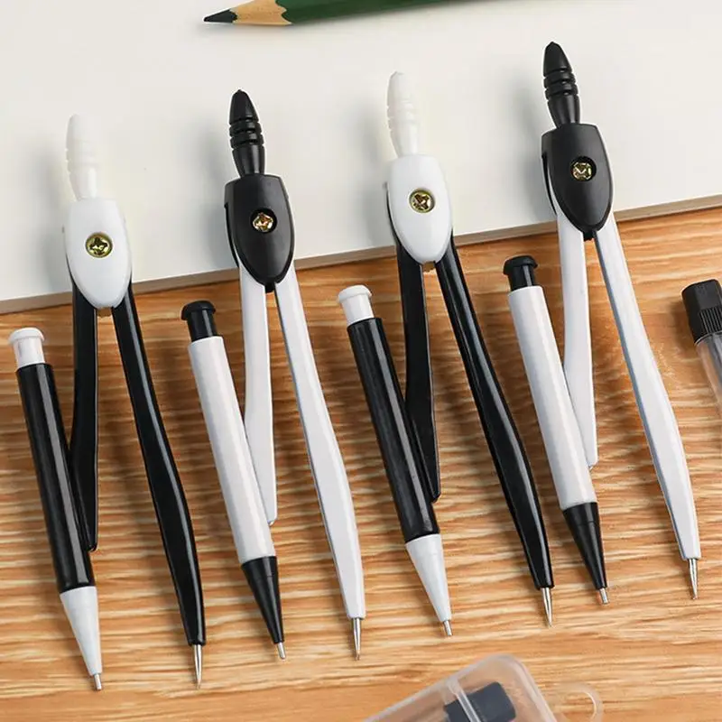 Simple Pratical Pfofessional Compass Set Math Geometry Circle Drawing Tools Office School Supplies Student Stationery Gifts