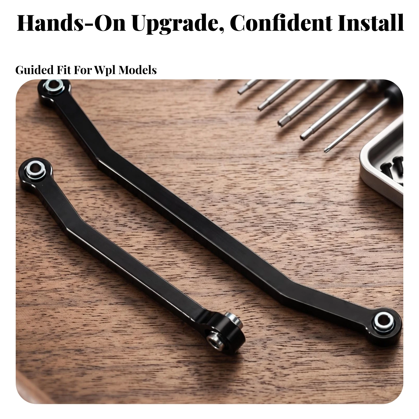 Steering Tie Rods Sturdy Steering Rods with Joint Ends Tie Rod End Low-Profile Hardware High Strength for Hobbyists