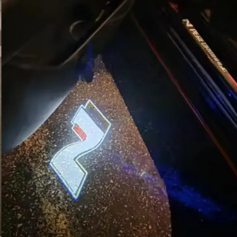 2PCS Car Door Logo Light Led HD Projector Lamp For Hyundai N LINE Veloster Kona Elantra i30 i20 Sonata Car Goods