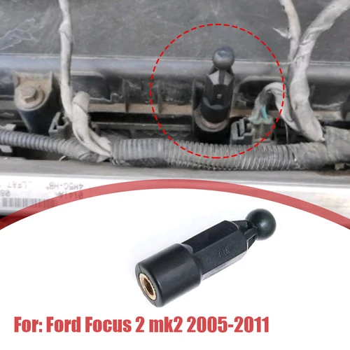 Imagen 1 del producto Cubierta protectora para motor de coche, piezas de ajuste, tornillos de bloqueo de capó, cojín, Clip de goma para Ford Focus 2 Mk2 2005-2011, 1 unidad