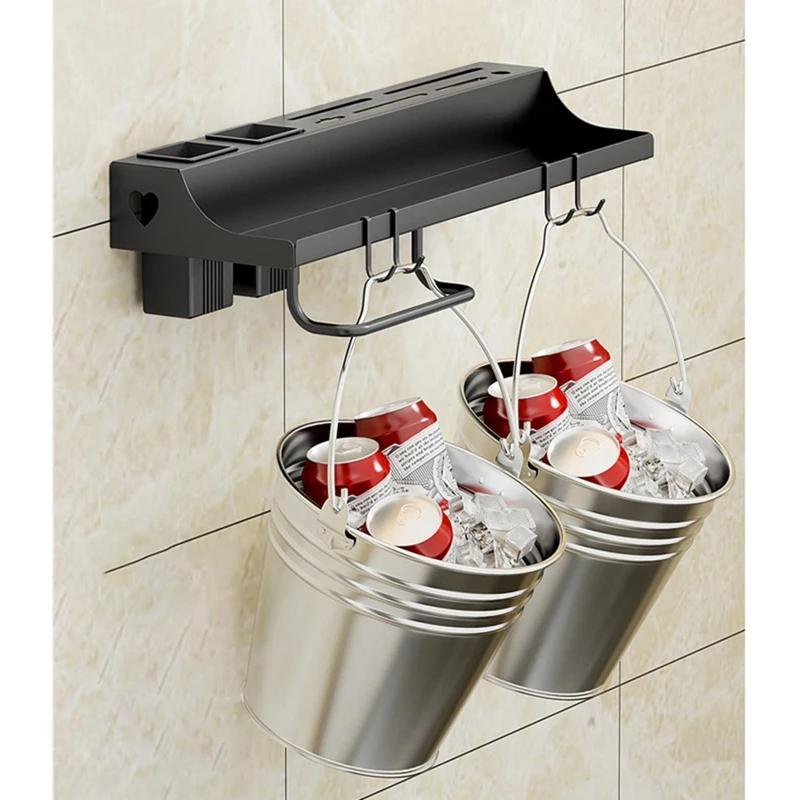 Stainless Steel Knife Holder Kitchen Household Integrated Knife Chopsticks Shovel Storage Rack Wall-Mounted