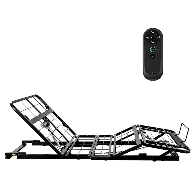 حار بيع جودة عالية آمنة قوية التوأم إطار سرير كهربائي قابل للتعديل لكبار السن #6