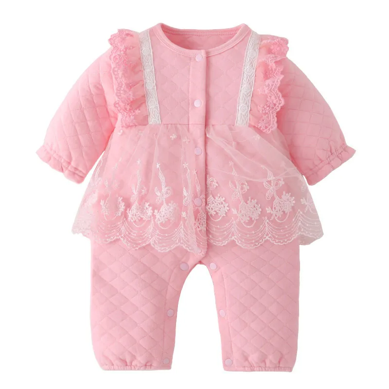 

Spring Autumn Newborn Baby Girls Romper Cotton Long Sleeve Baby Playsuit Infant Jumpsuits Baby Girls Fall Clothes