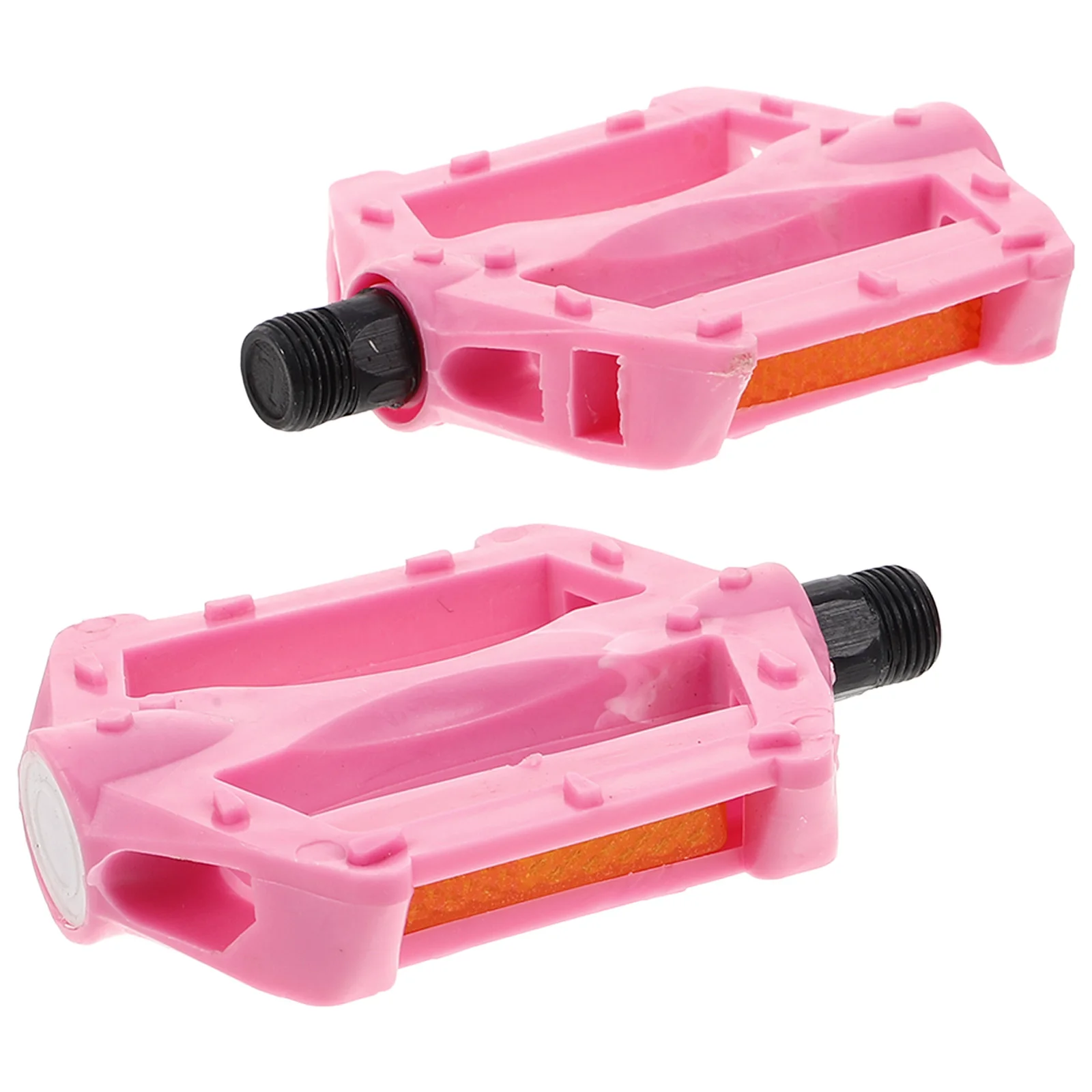

Children's Bike Pedals Durable Plastic Iron Stable Support Antislip Compatible Kids Bicycles Mountain Pink Easy Installation