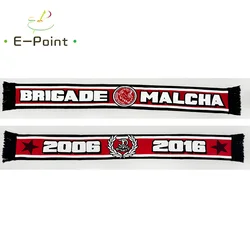 145*18 cm Size Ultras Hapoel Jerusalem FC Brigade Malcha 2006-2016 Scarf for Fans Double-faced Knitted HY007
