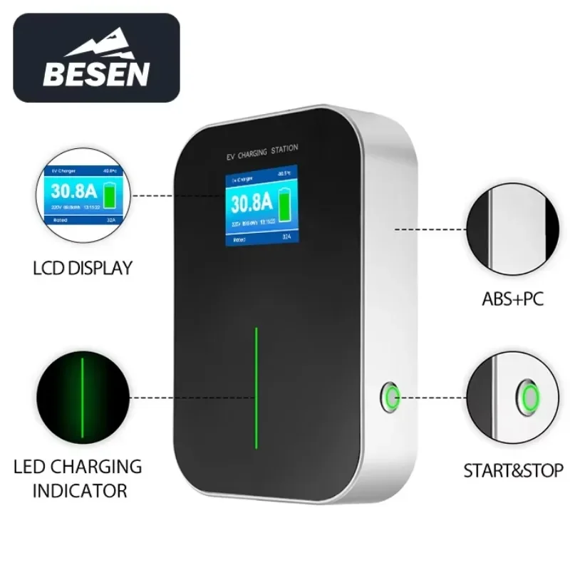 7KW 32A Type 1 SAE J1772 AC Electric Vehicle Fast Charger