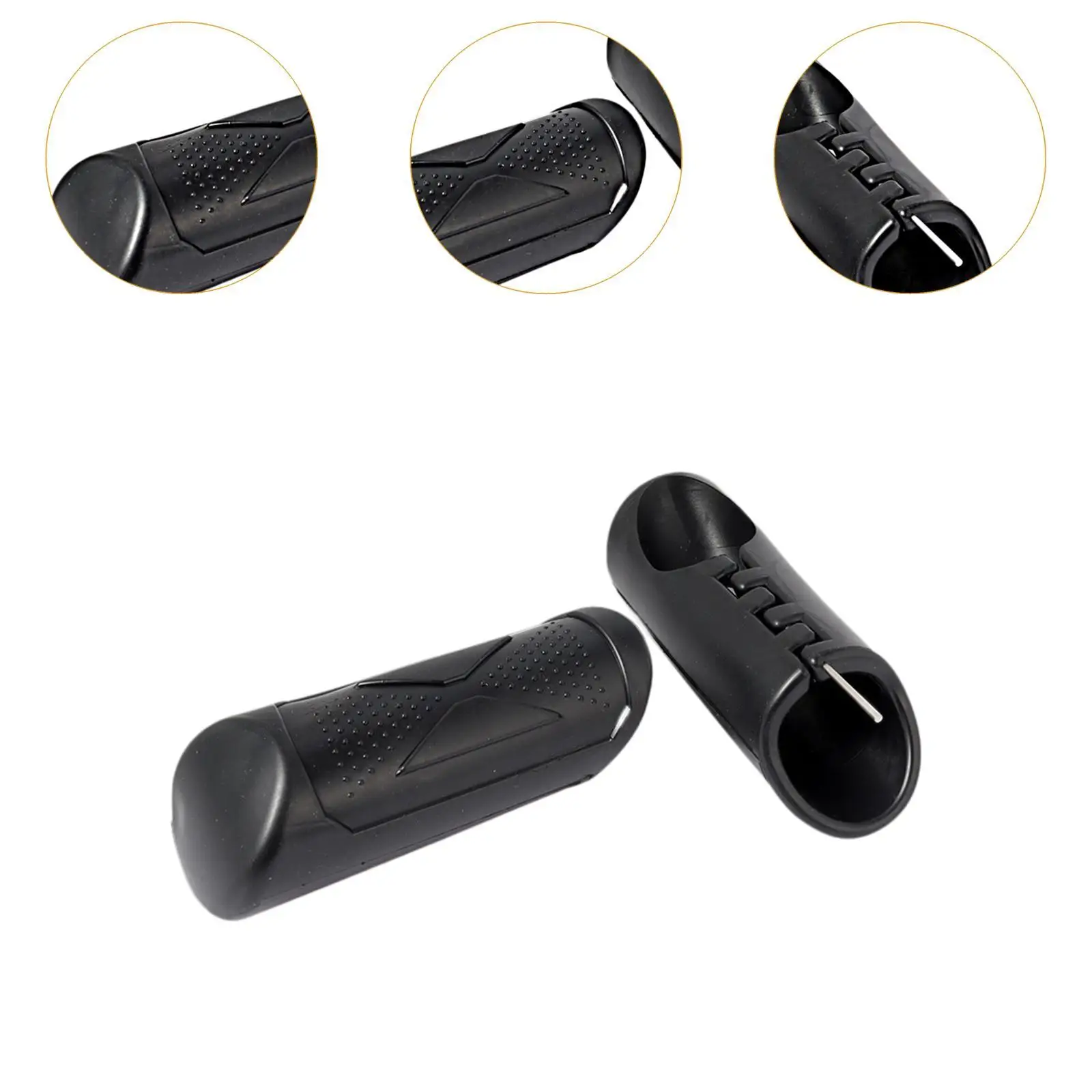 Motorcycle Crash Bar Protectors Anti Fall Rubber Pad Vintage Frame Guard Universal for 32 Mm Bar Daily Safety Accessory