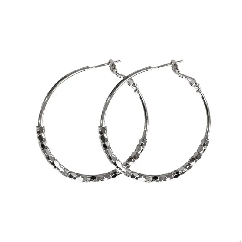 P0RF Fashion Oversized Big Hoop Earring For Women Large Thick Round Circle Earrings