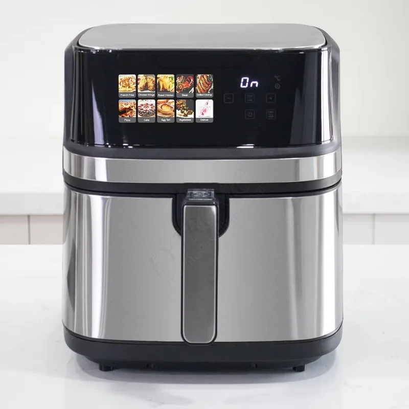 For Stainless Steel Digital Air Fryer 6L 8L 9L Household Electric Fryer Oil Free Air Fryer