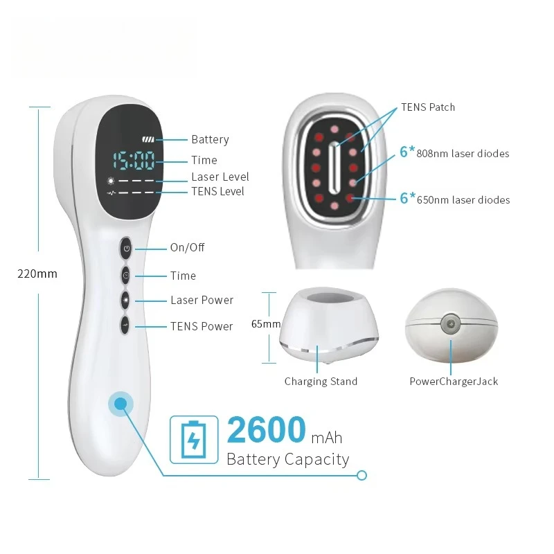 Original  LASER Maker Unique Design 808nm LLLT Laser Pain Relief  with Tens Function for Pain Management