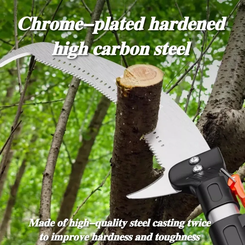 Высокогилочная пила Delixi, многофункциональная телескопическая пила с длинным полюсом для обрезки, высотные садовые профессиональные инструменты для ремонта Высокогилочная пила Delixi, многофункциональная телескопическая пила с длинным полюсом для обрезки, высотные садовые профессиональные инструменты для ремонта