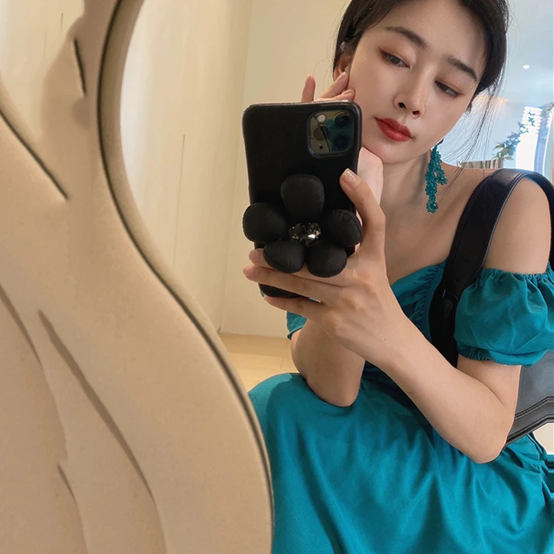 Ärmelloses schulter freies Kleid neue Frauen Mode Sommer Kurzarm süße süße Mädchen Urlaub Geburtstags feier lange Kleider