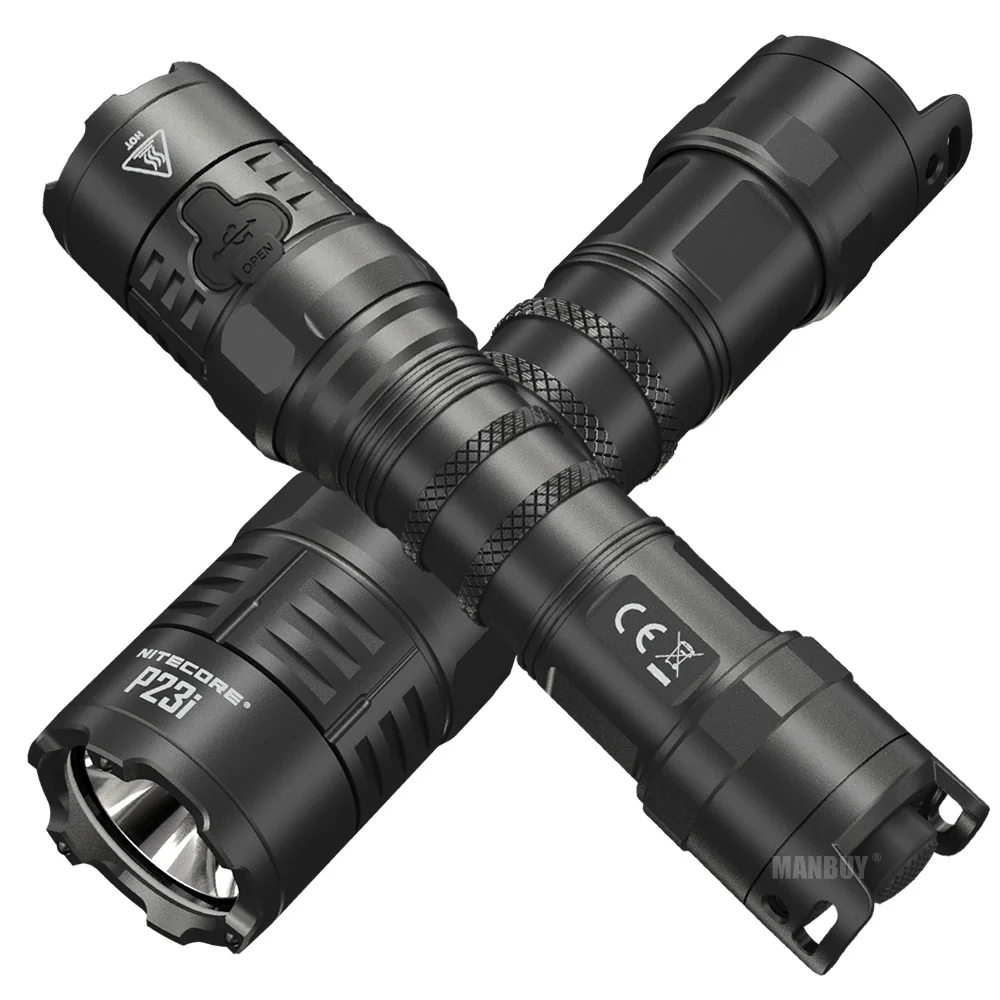 Original Nitecore P23i 3000 Lumen LED Rechargeable Tactical Flashlight NL2150HPi 21700 Battery Gear Law Enforcement Search Torch