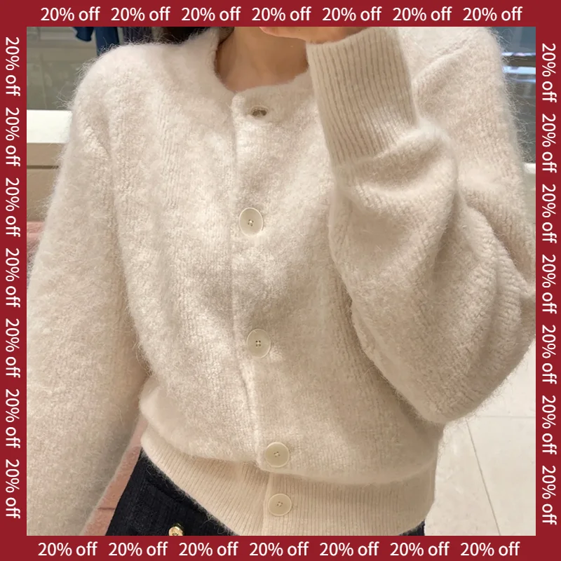 Heidd Commute Sle Long Sve round Ne Maglione lavorato a maglia Top versatile bianco a righe verticali per giovani donne in posizione...