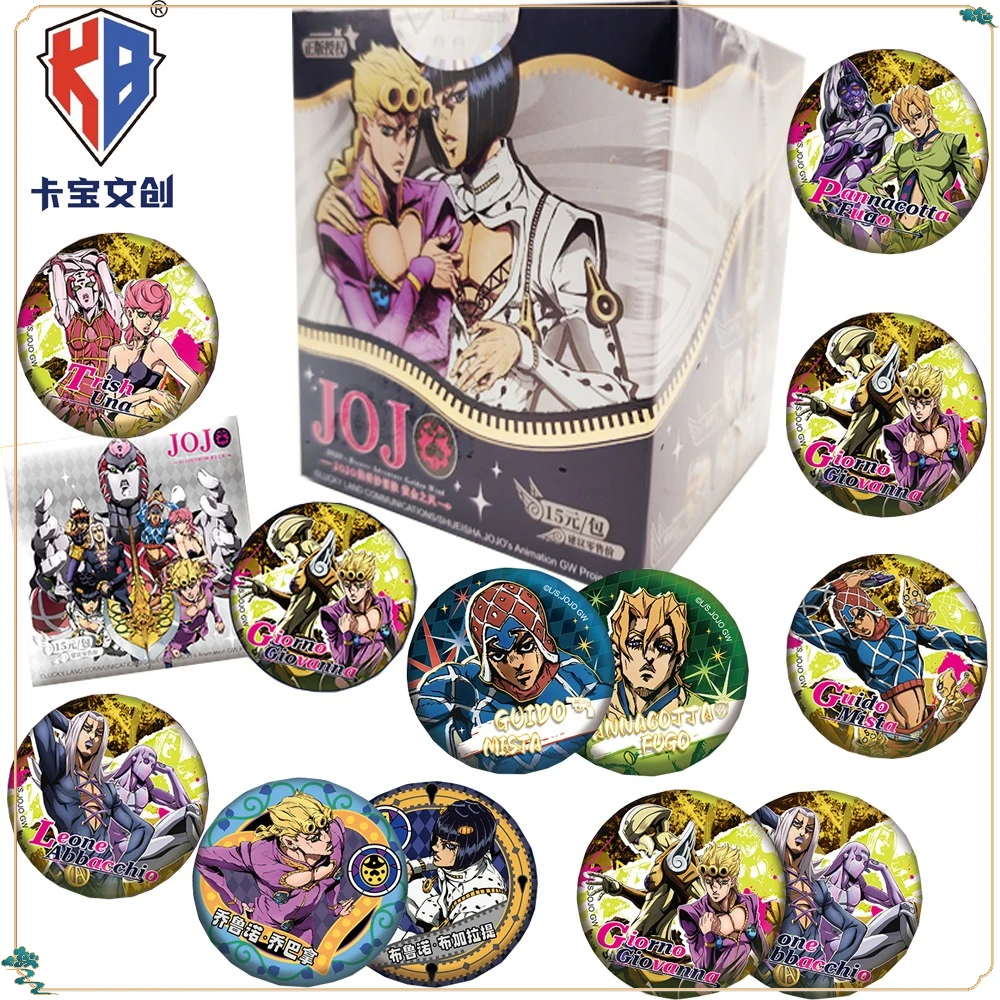 

Original KABAO Anime JoJo's Bizarre Adventure Peripheral Characters Badge Cosplay Props Collection Round Brooches Birthday Gifts