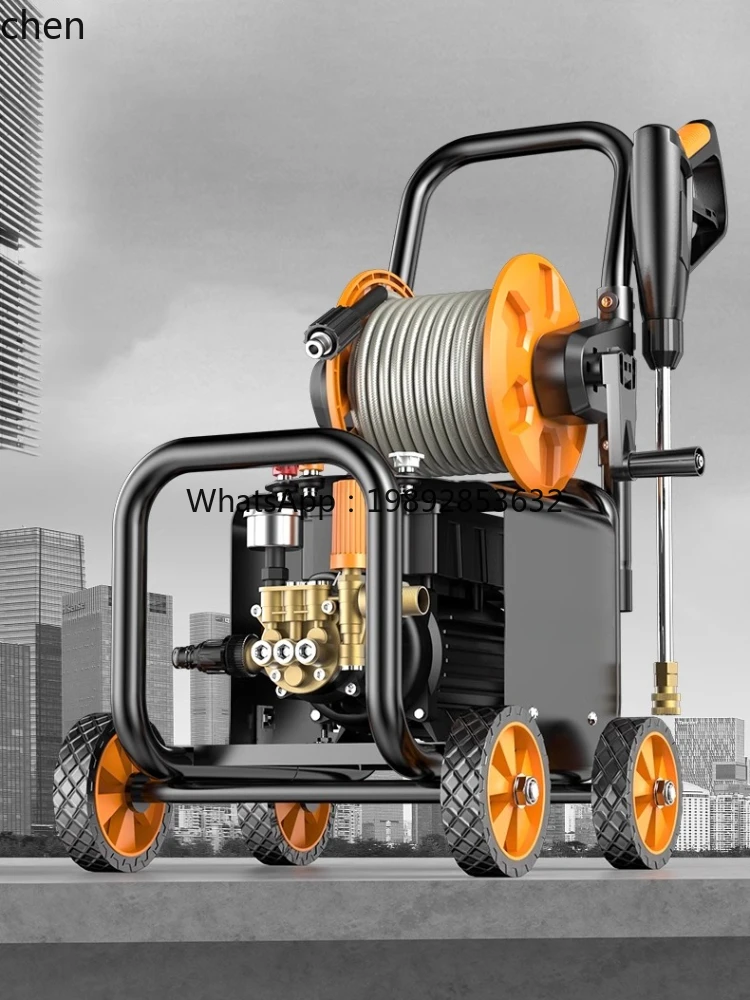 เครื่องฉีดน้ำแรงดันสูง ZZ สำหรับใช้ในบ้าน 220V ปั๊มน้ำแรงดันสูง กำลังสูง เครื่องทำความสะอาดพื้น