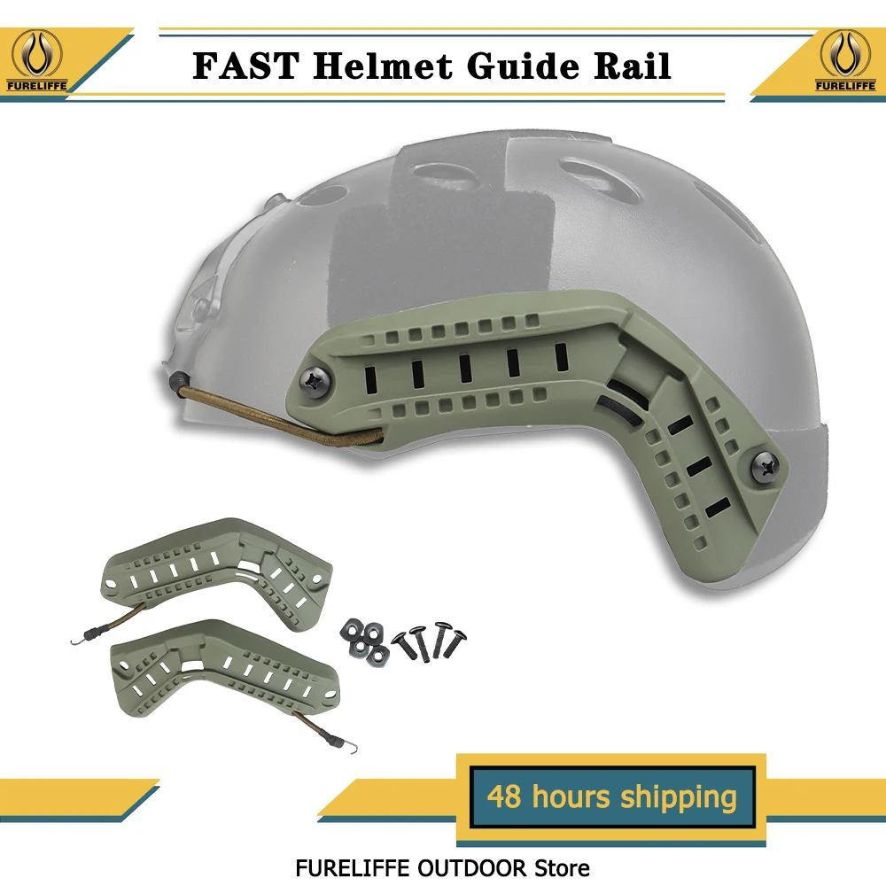 FAST Helmet Guide Rail ARC Side Quick Mount Nylon Practical Gear，Outdoor Expedition Hunting Activities Tactical Helmet Equipment