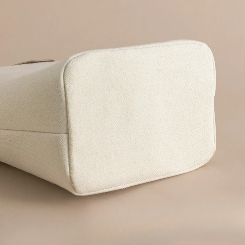 Women's Small Canvas Bucket Crossbody Bag Simple  Casual One-shoulder Bag 2024 Vintage Fashionable Purses and Handbags Female