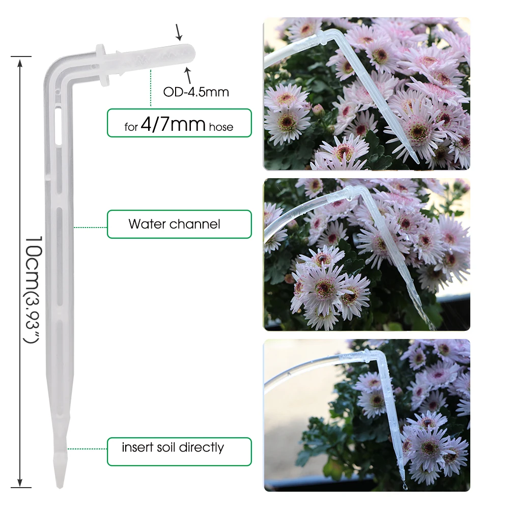 Solar Power Timer Automatic Drip Irrigation Device for Garden Plants Bonsai Watering System 1/4\