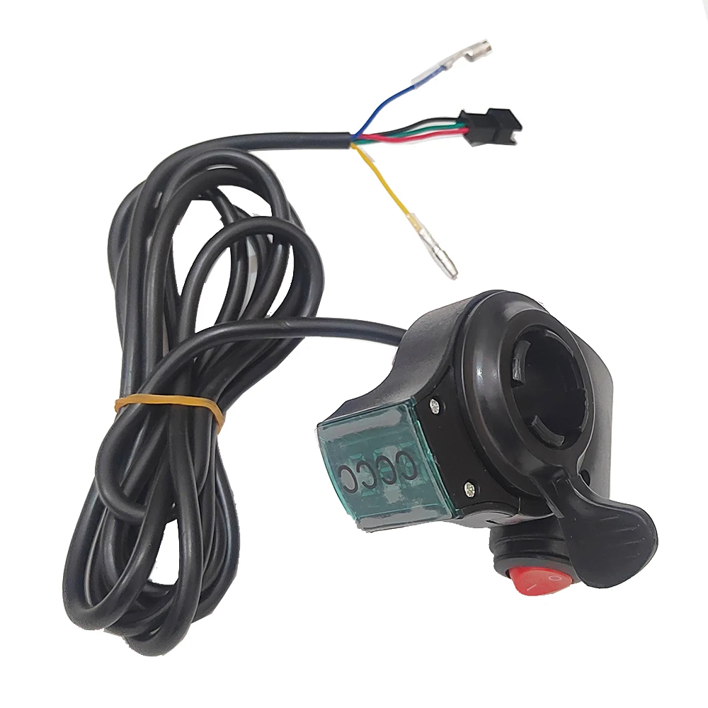 Electric Bicycle Scooter Bike Thumb Throttle Handle 24V 36V 48V 60V 72V Universal Fit Brushes Controller