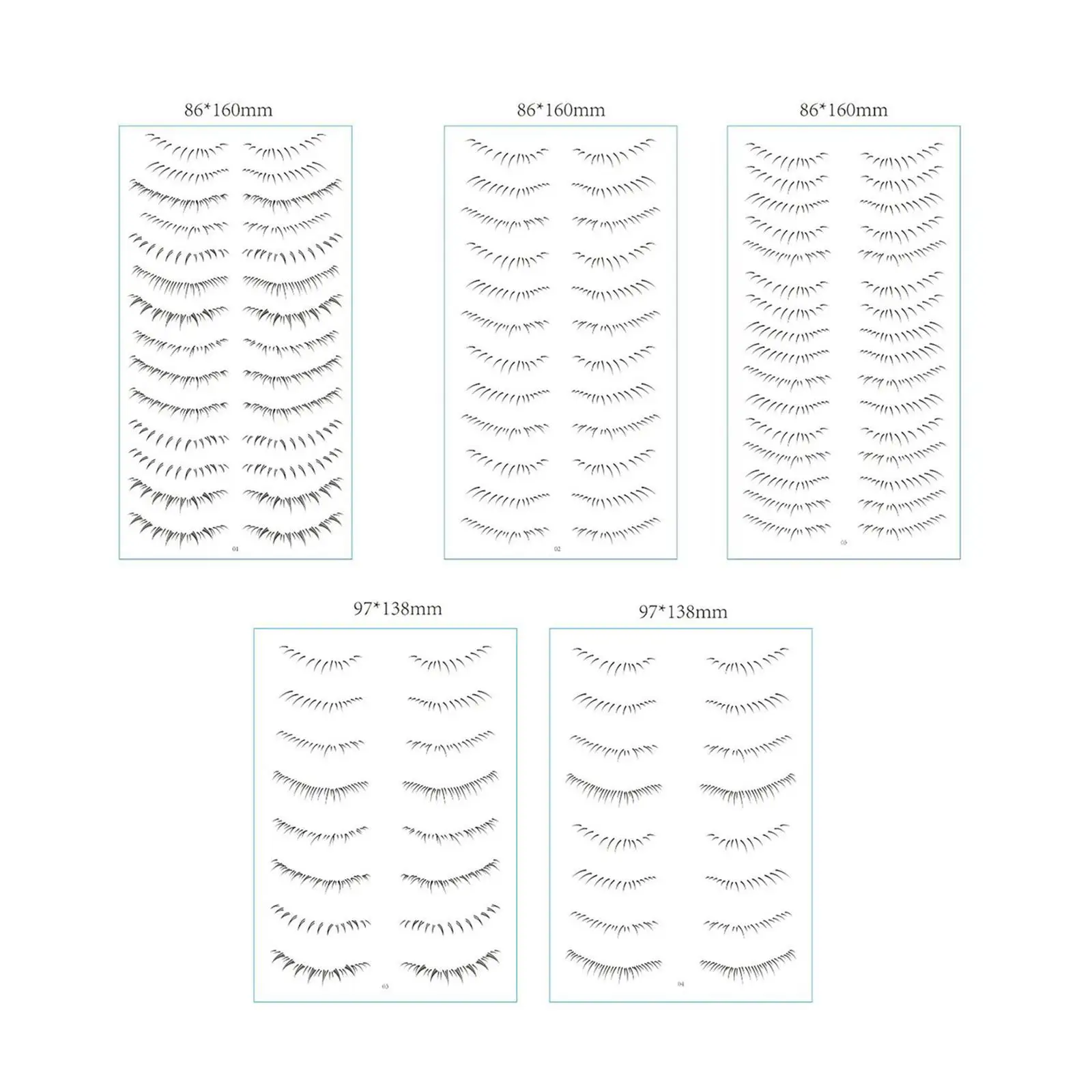 Lower Eyelash Stickers Lower Lash False Eyelashes for Travel Show Outdoor