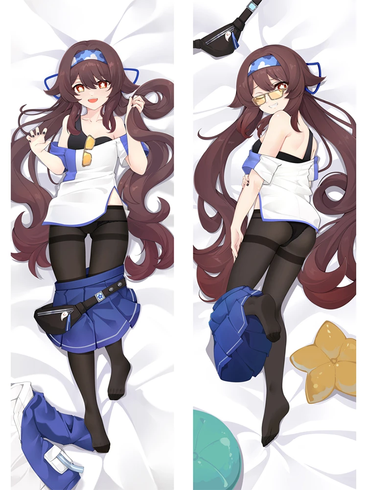 Genshin Impact Hutao Cute Dakimakura Anime Theme 2 Side Pillowcase Print Body Pillow Case Customized Pillow Cover Cosplay gift