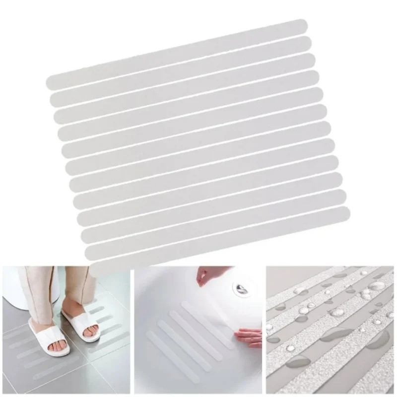 Transparent Anti-slip Strip Bathroom Rugs Bathtub Shower Stickers Stair Floor Stickers Products Household Merchandises Home