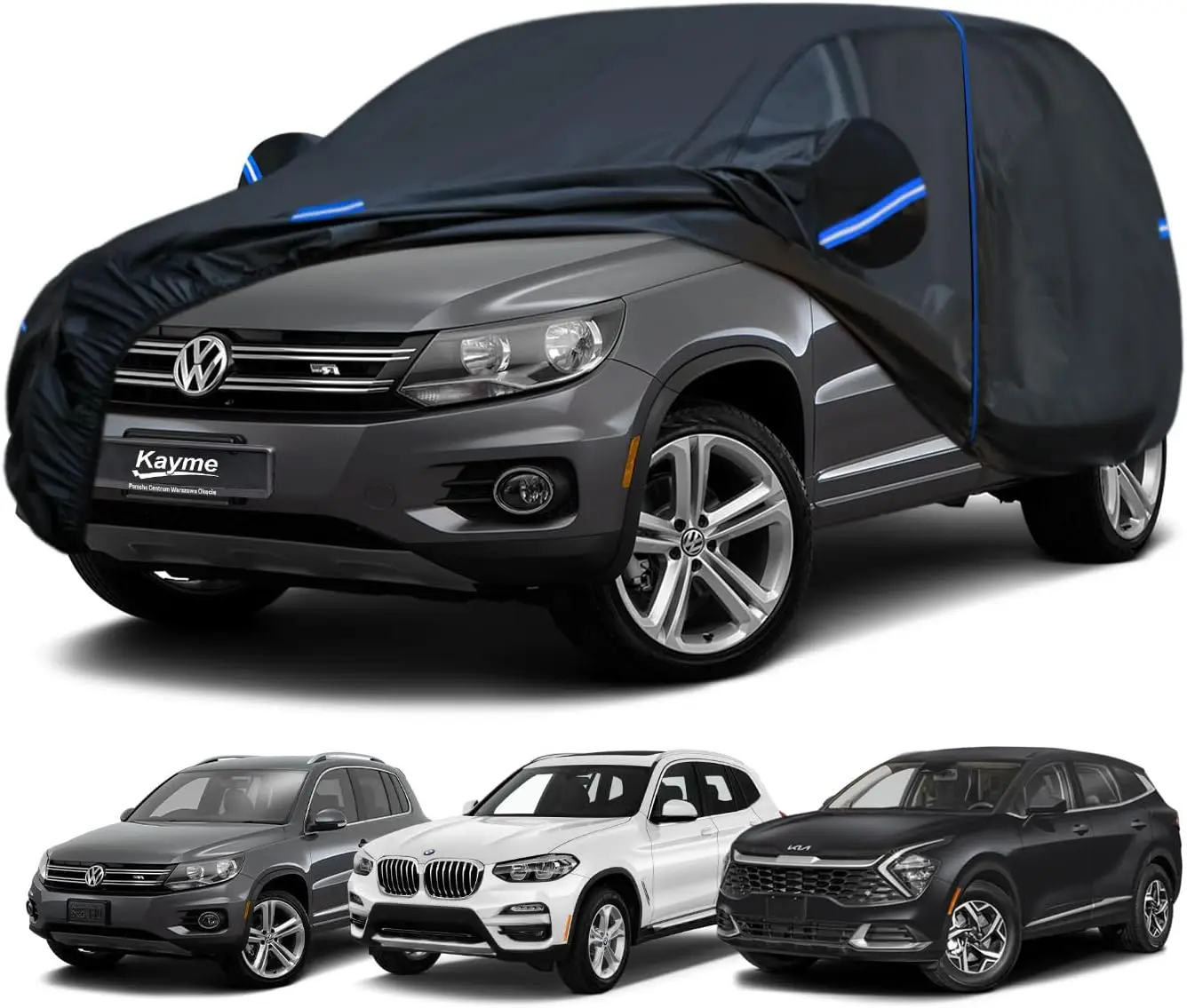 

Custom SUV Car Cover for All-Weather Protection, Windproof & Waterproof with Zipper and Towel