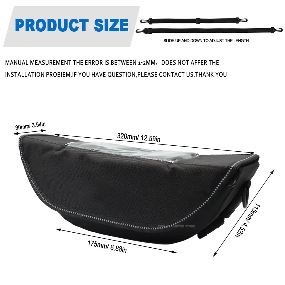 For Tiger 800 Tiger 1200 Tiger Sport Motorcycle Waterproof And Dustproof Handlebar Storage Bag