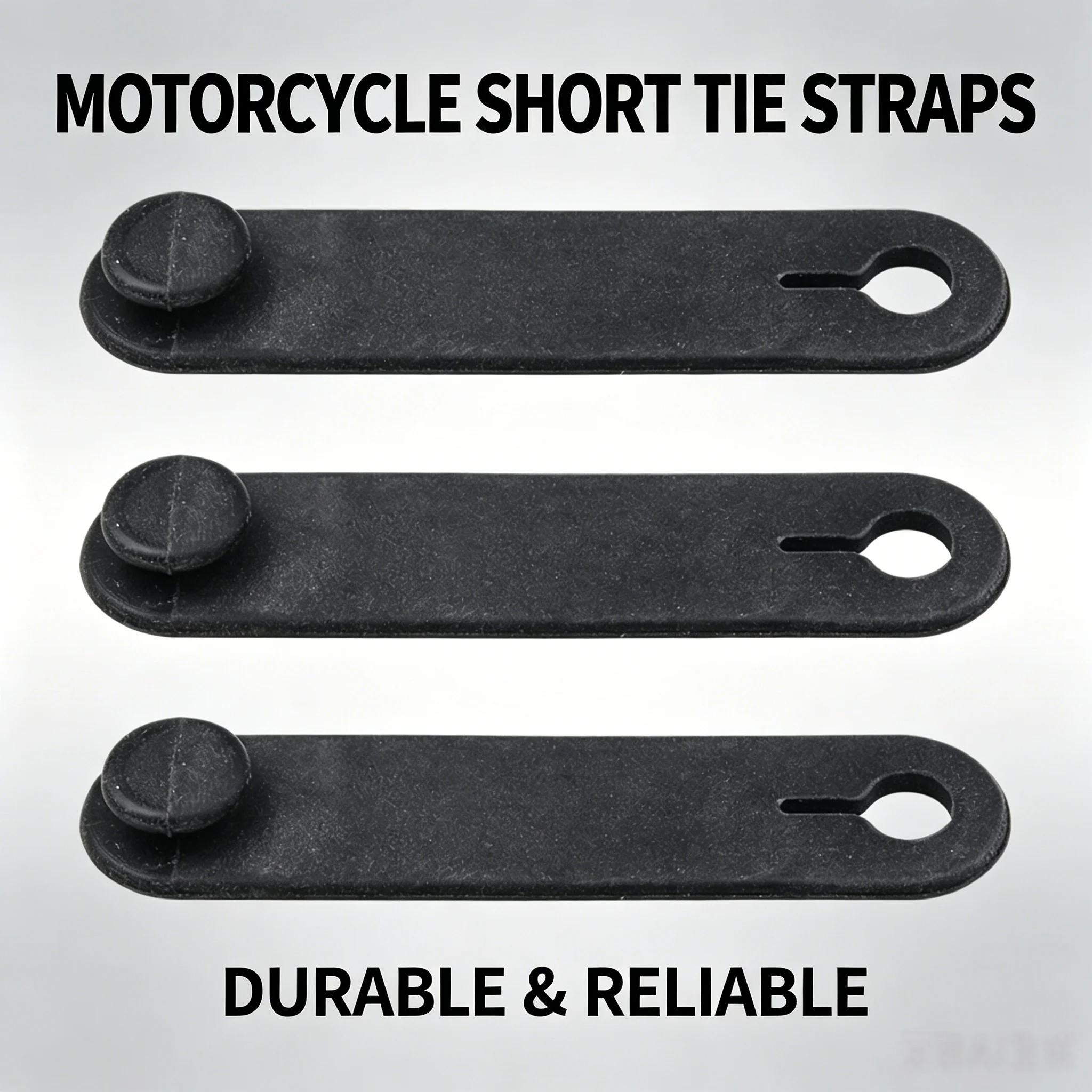 

5pcs Universal Black Rubber Bands for Motorcycle Frame Heavy Duty Cable Ties Wiring Harness Straps