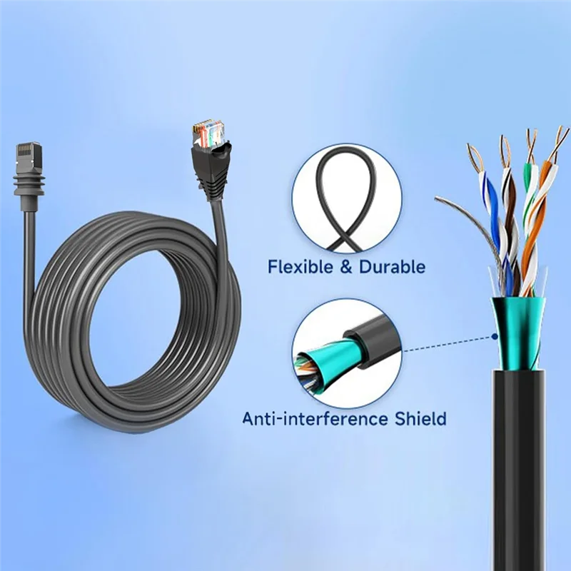 A73E-Suitable For Starlink Mini CAT6 1200Mbps Computer Cable Network Cable High-Speed Transmission Short Circuit Protection