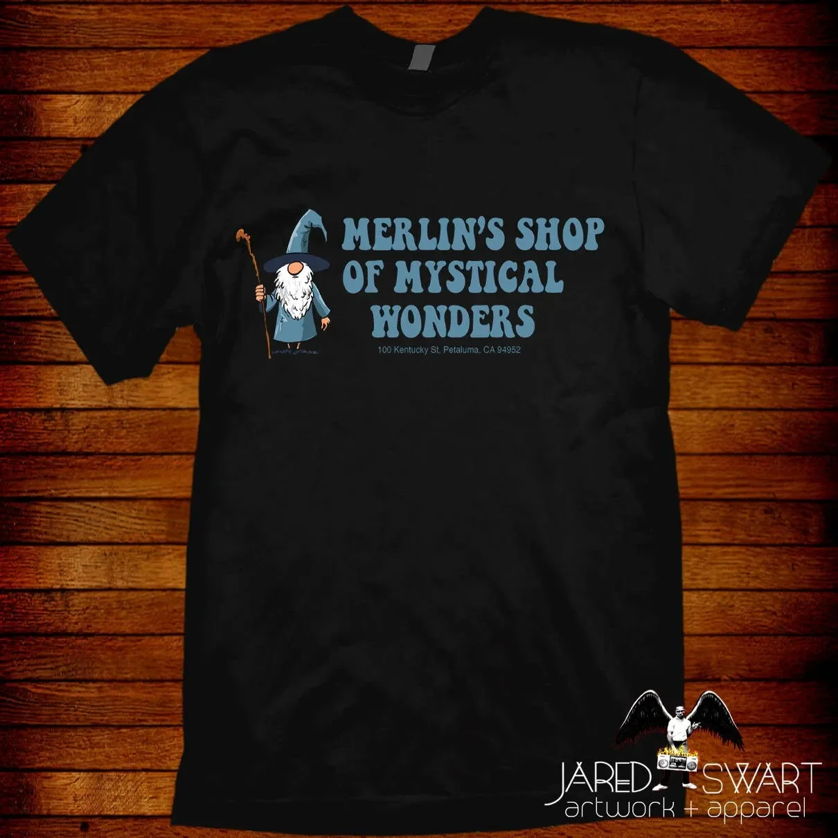 MST3K T Shirt Merlin by Jared Swart Artwork Apparell S M L XL 2XL 3XL 4XL 5XL also in Ladies fit