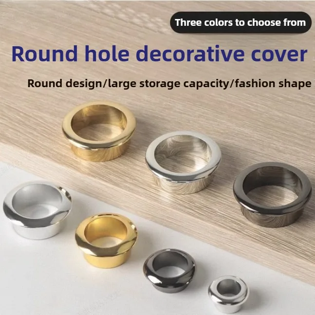 Cable Grommets Wire Hole Cover Computer Desk Cabinet Vent Decorative Ring Cable Outlet Port Furniture Hardware Desk Accessories