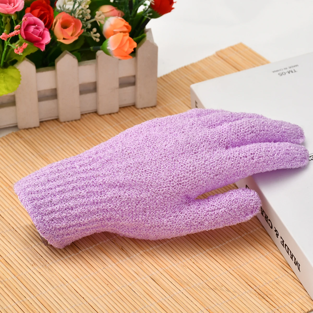 HOSupplies-Gants de serviette de douche, brosse de gIslande de bain, éponge de massage, épurateur de douche