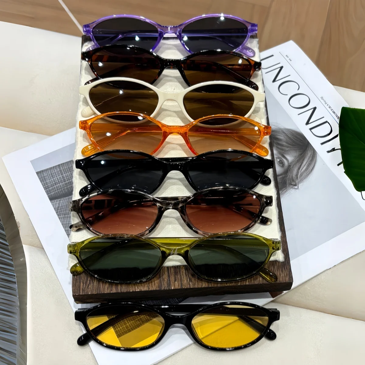 8 Stück modische Sonnenbrillen für Herren und Damen im europäischen und amerikanischen Retro-Stil, trendig und vielseitig, geeignet für Sommersonnen